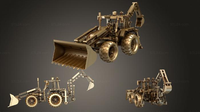 Vehicles (Backhoe Loader 2012, CARS_0678) 3D models for cnc
